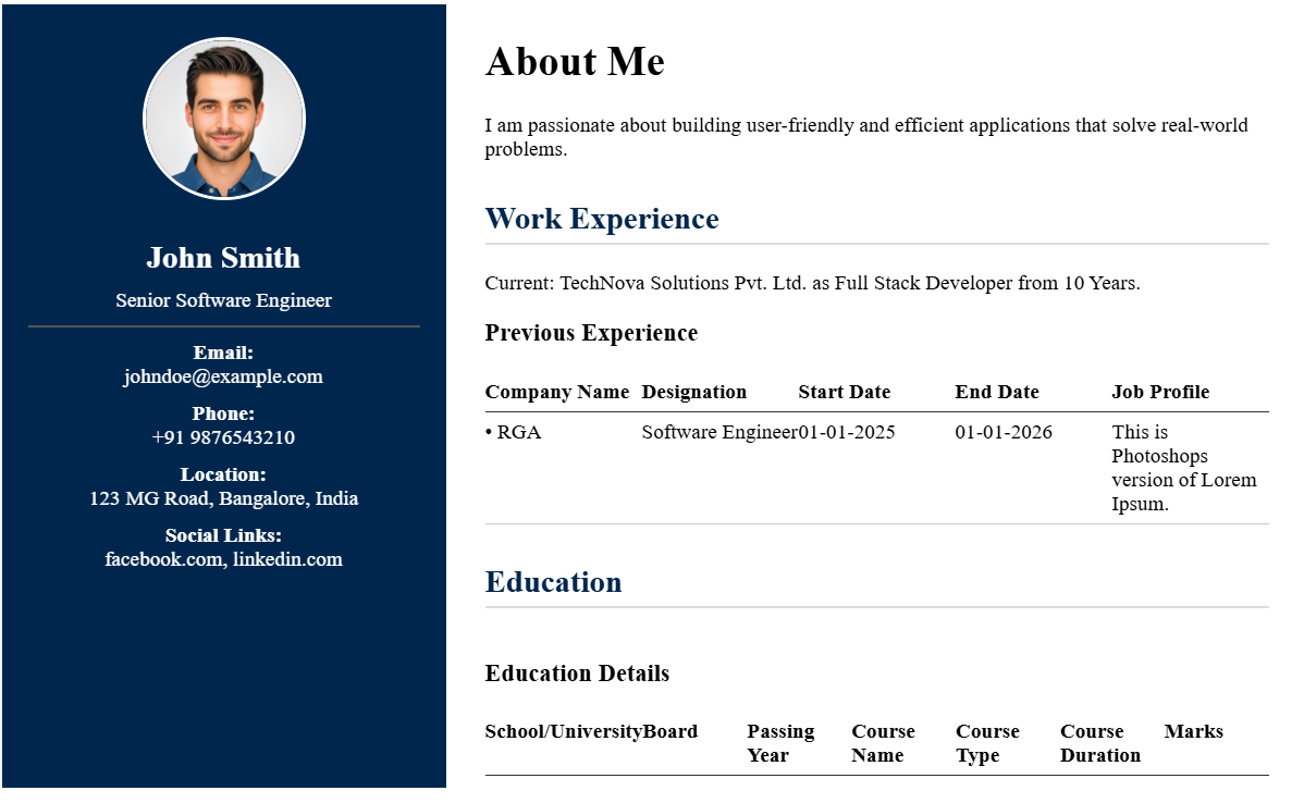 Resume 10