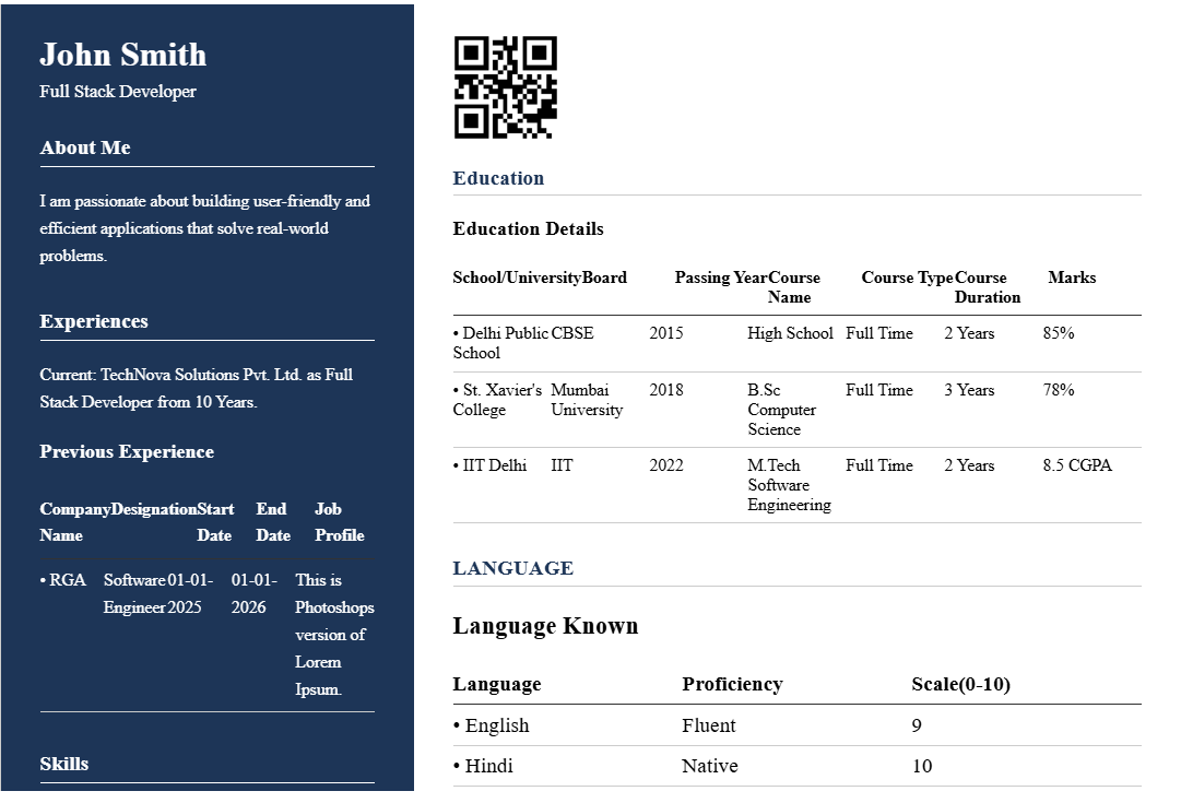 Resume 7