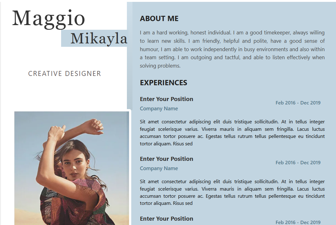 Resume 8